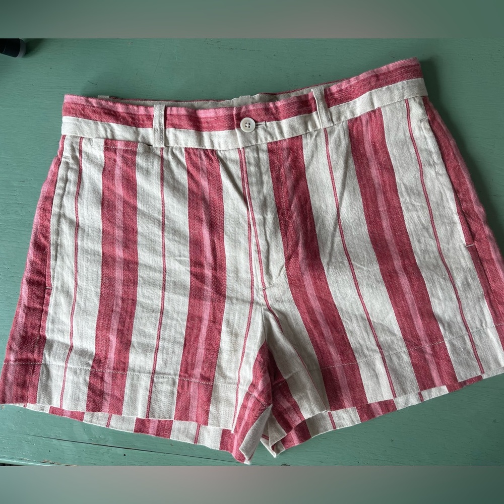 Ralph Lauren Sport linen cotton blend short striped size 4